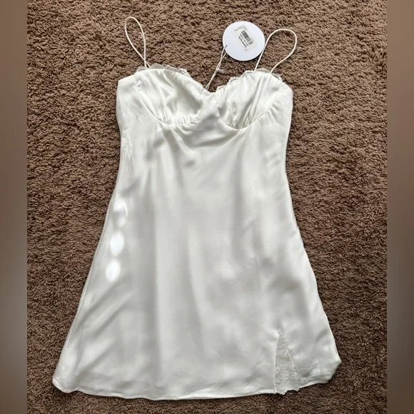 Princess Polly Snowbird Mini Dress White - Picture 4 of 11